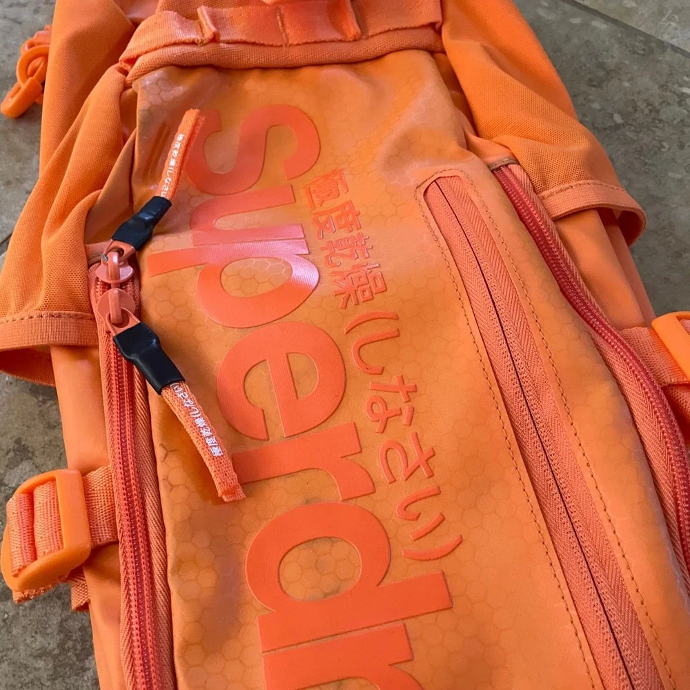 Superdry Orange Utility Sling Backpack M91100BA Neon Crossbody Bag